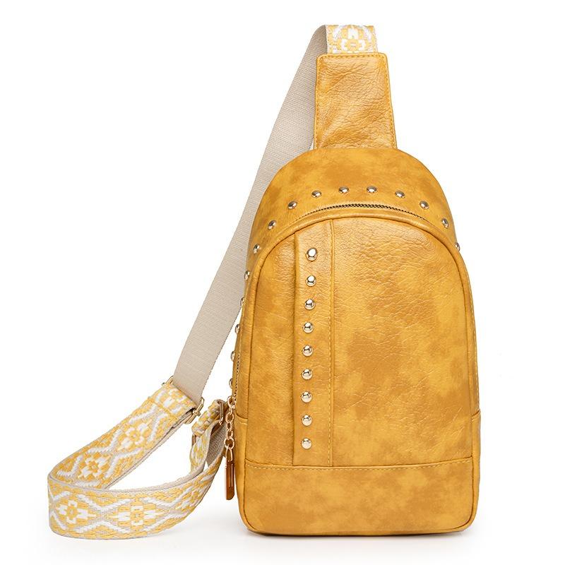 Klinknagel Schouder Zacht Leer Borsttas