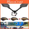 Mirror Rearview 2pcspair Motorcycle Scooter Motocross Rearview Mirrors Electrombile Back Side Convex Mirror 810mm Carbon Fiber