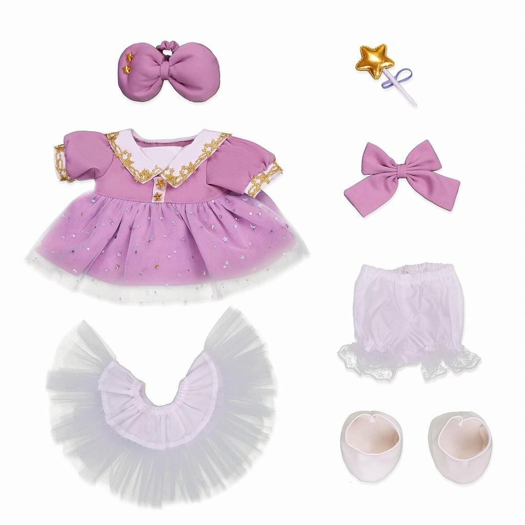 Duffy's New Friends, Linabelle and StellaLou, Star-patterned Purple Costume, Interchangeable, Size S (no Body Included) [Used]
