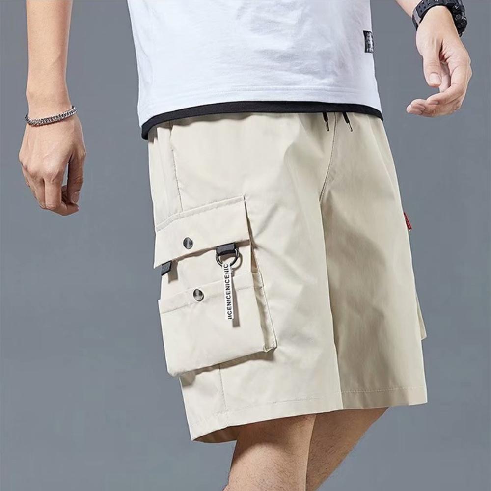 Men Shorts Outdoor Wear-Resistant Cargo Shorts Quick Dry Multi-pocket Plus Size Bottoms