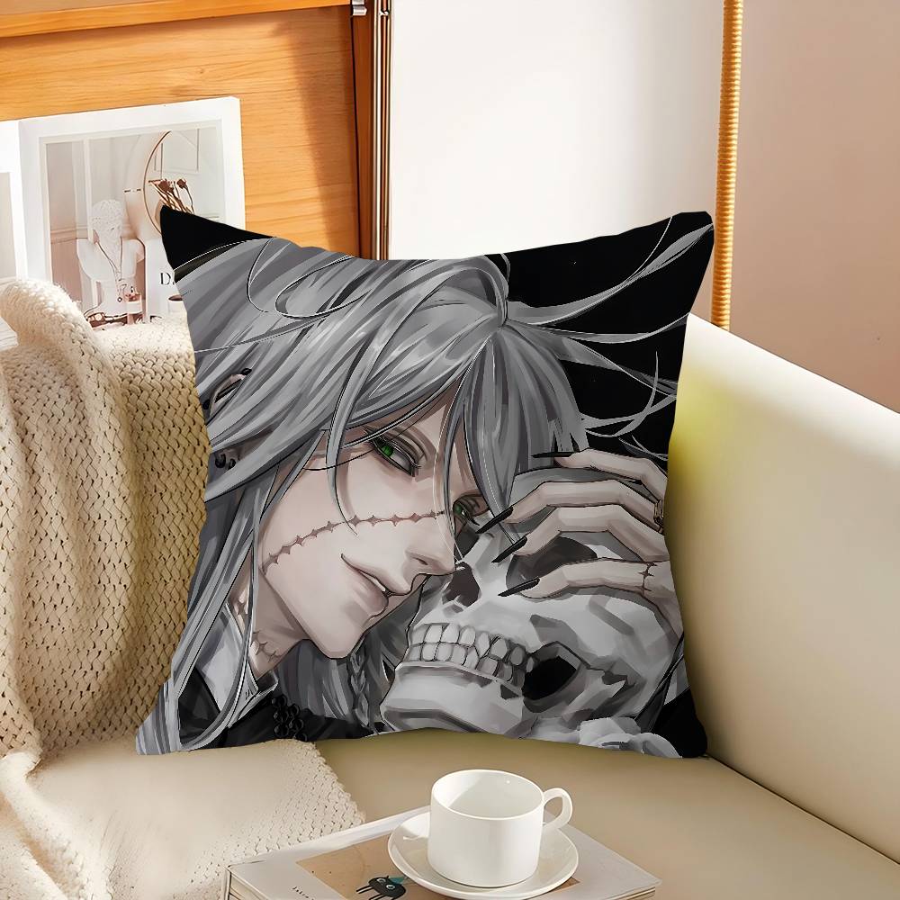 B-Black Butler Kissenbezug für Schlafzimmer und Wohnzimmer Sofa Dekokissenbezug