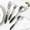Sternpunkt Edelstahl Western Tafelgeschirr Messer, Gabel, Löffel, Steakmesser, Gabel, Löffel, Teelöffel, Kuchengabel Set, Western Tab