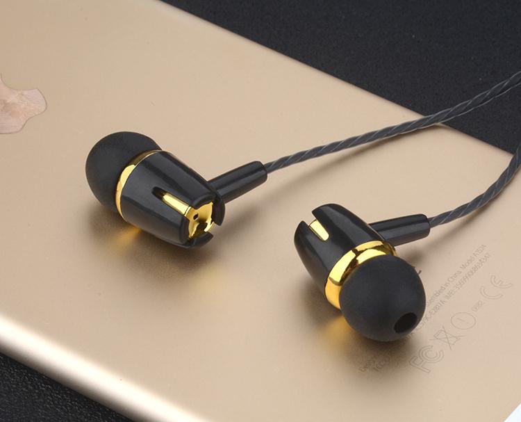 VPB S9 Electroplated Stereo In-Ear Wired Headphones with Microphone