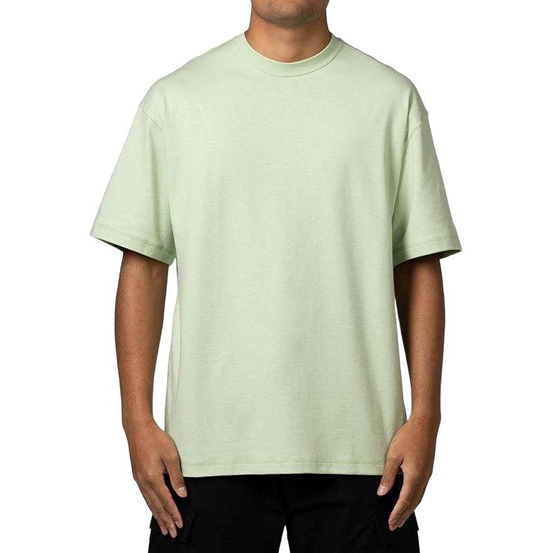 Nike Ribbed Crew Neck Loose Fit Solid Color Short Sleeve T-Shirt Unisex Tops Green FV4889-343