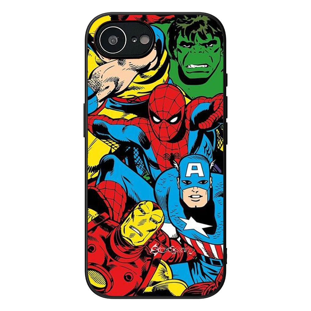 Soft Phone Cover for Xiaomi Redmi 15 9A 9C NFC 7A 9T Note 9 8 7 8T 15c A5 Case Superheroes Marvels Iron Man Avengers Casing