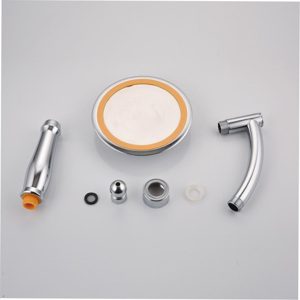 High Pressure Shower Head 6 Inch Rain Handheld Showerhead G1 2 360 Degrees Rotatable Adjustable Bathroom Rain Shower