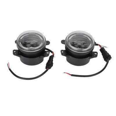 2 Pcs 4in LED Front Bumper Fog Lamps Round Driving Lights Replacement for Jeep Wrangler 2007?2018