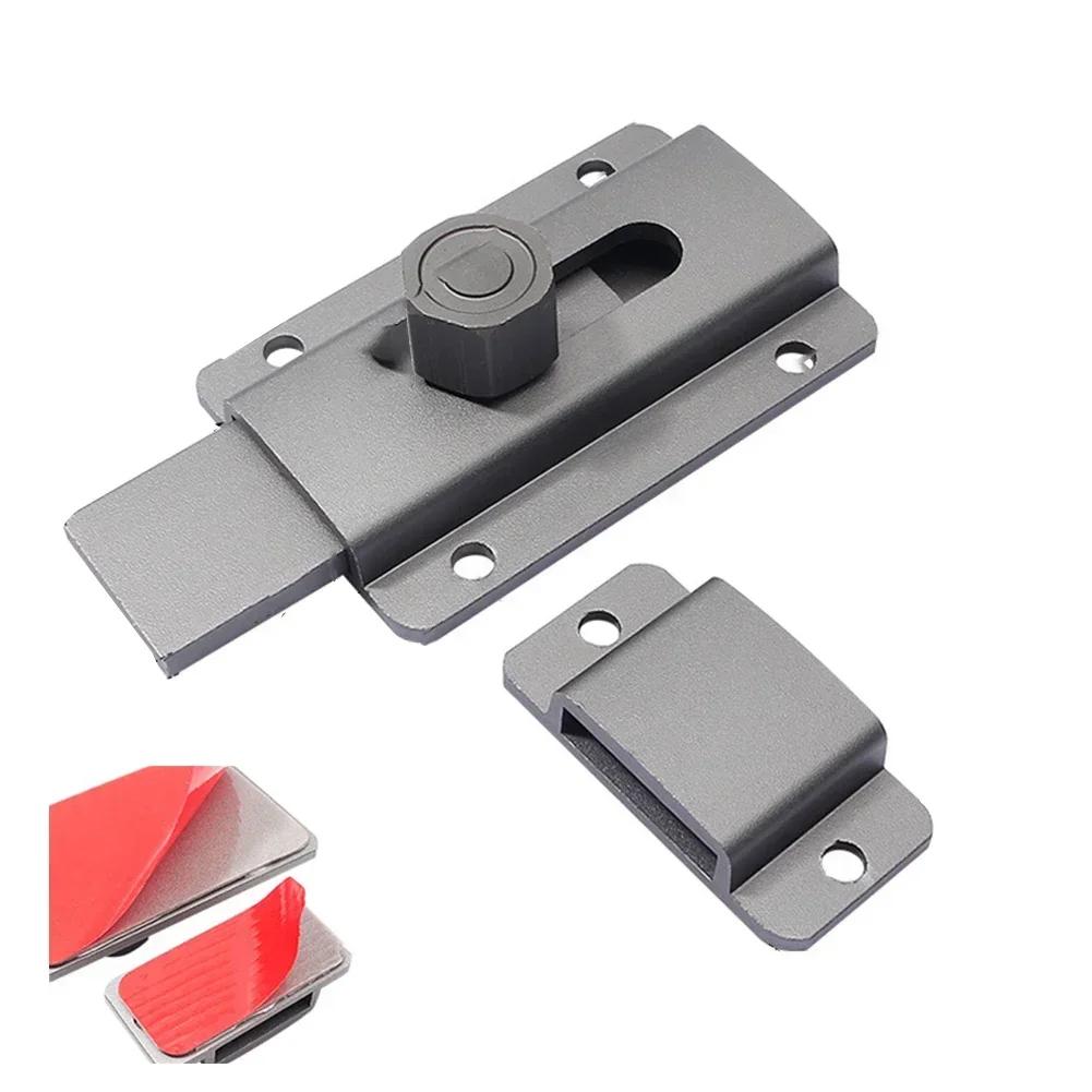Door Latch Sliding Lock Security Bolt Aluminum Alloy Warehouse Household Bedroom Room Lock Bolt Anti-theft Latch Buckle