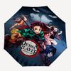 1pc Demon Slayer Automatic Folding Umbrella, Automatic Folding Umbrella with 8 Ribs, Convenient for Outdoor Use  042