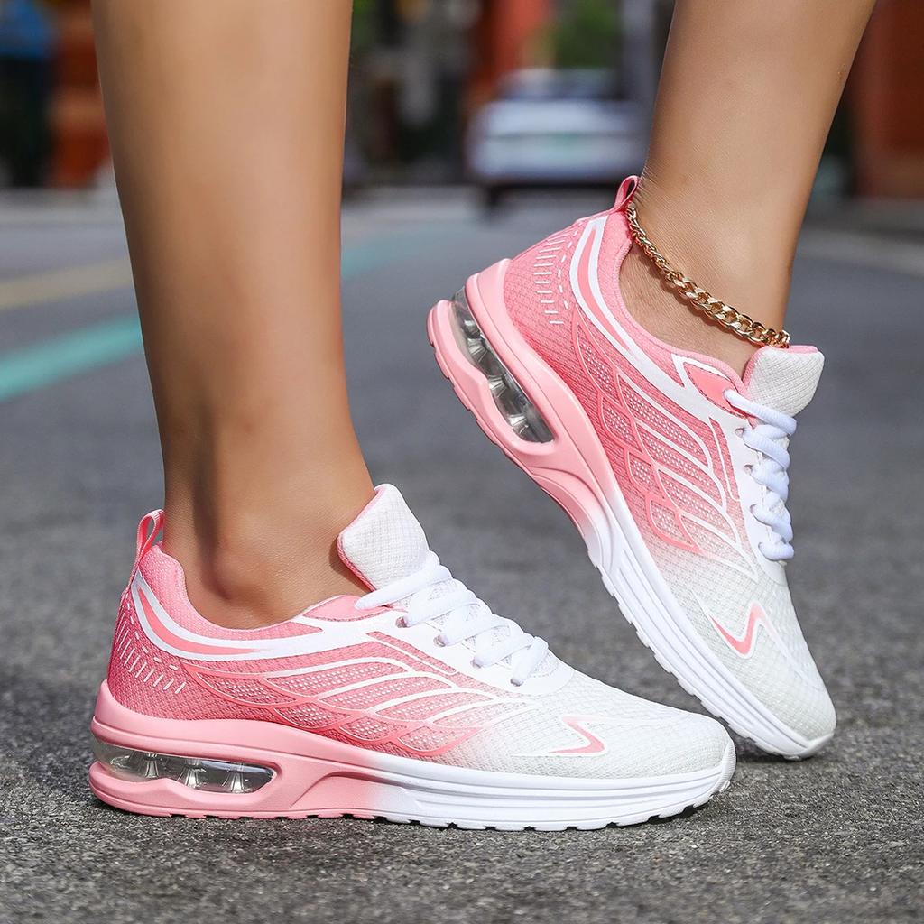 Sneakers Women Walking Shoes Womens Air Cushion Running Shoe Mesh Breathable Tennis Shoes