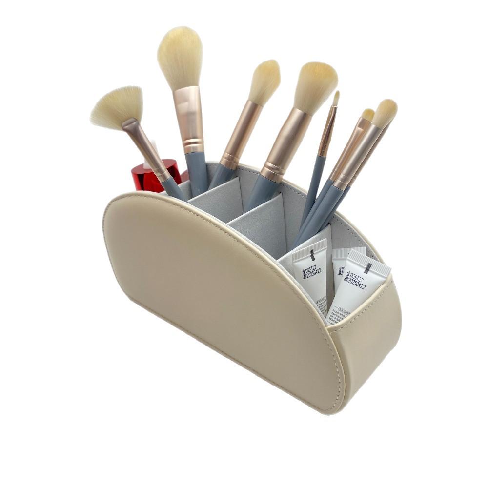 PU Leather Remote Control and Cosmetics Storage Box for Home or Office