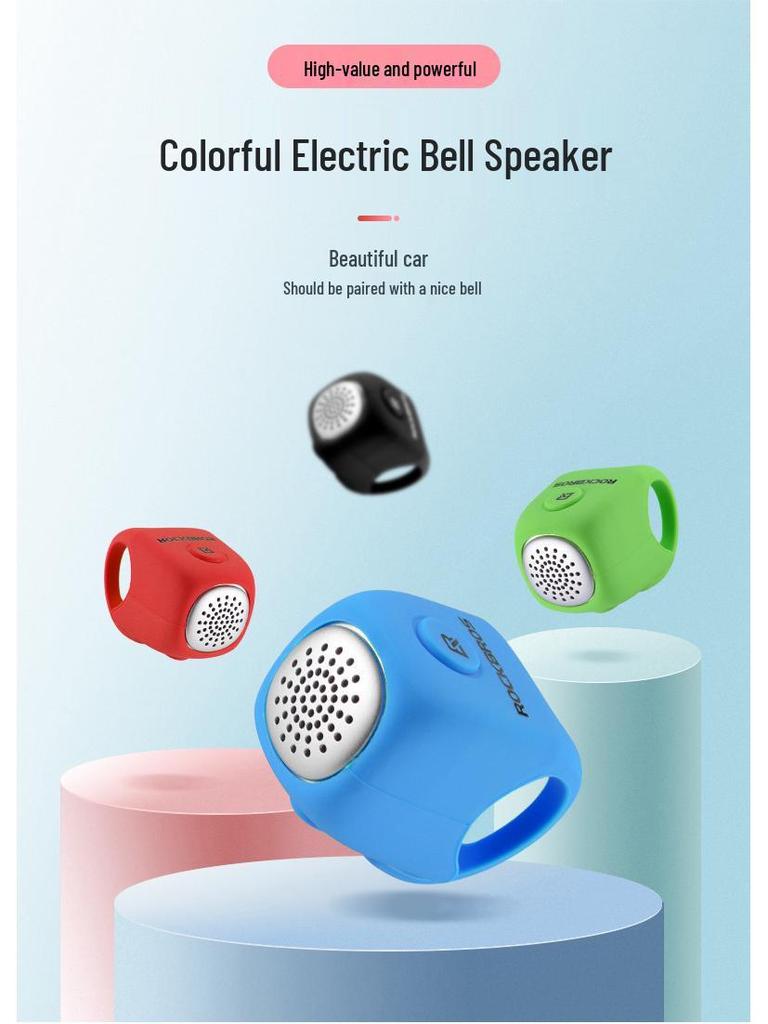 ROCKBROS Electric Horn for Mountain and Fixed Gear Bikes - Stylish Cycling Bell