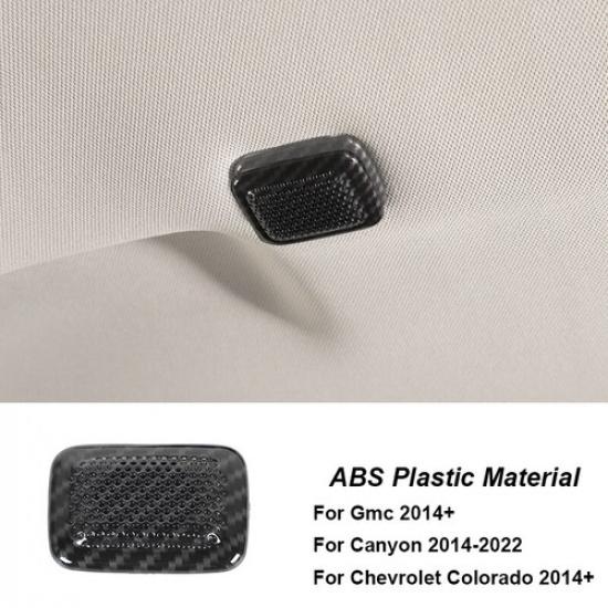 Carbon Roof Top Microphone Bezel Cover Trim for Chevy Colorado/GMC CANYON 14-22