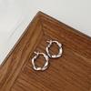 Xintaixi Sterling Silver Twisted Hoop Earrings - Elegant, Versatile, and Exquisite for Women