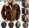 Herren Jacke 2023 Wildleder Kunstpelz Color Block Verdickt - Europäischer & Amerikanischer Stil