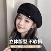 Autumn and Winter Warm Wool Beret Women's New Face Small High-end Temperament Retro Painter Hat Winter