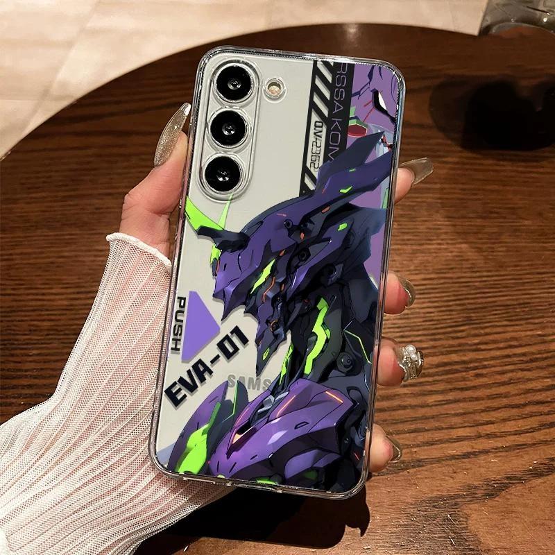 

Neon Genesis Evangelion EVA-01 Mecha TPU Phone Case For IPhone 15 14 13 Pro Max & Samsung Galaxy S24 S23 S22 Ultra, Clear Shockproof Protective Cover iPhone 13 PRO MAX разноцветный