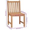 VidaXL Lot de 6 Chaises de Jardin avec Coussins, Sièges de Terrasse, Chaises de Salle à Manger, Meubles de Patio Extérieur, 3073125