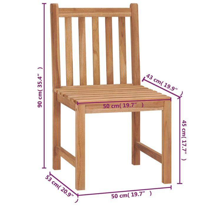 VidaXL Lot de 6 Chaises de Jardin avec Coussins, Sièges de Terrasse, Chaises de Salle à Manger, Meubles de Patio Extérieur, 3073125