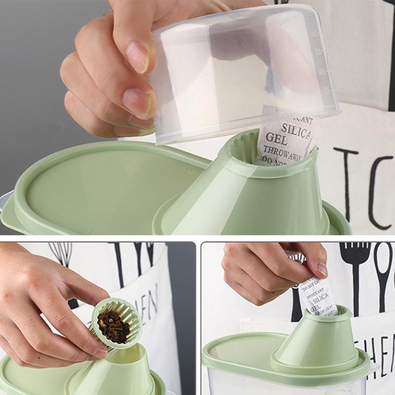 Transparent Rice Bucket Rice Storage Box Household Kitchen Grain Sealed Tank Storage Box Storage Tank Flour Bucket Rice Tank