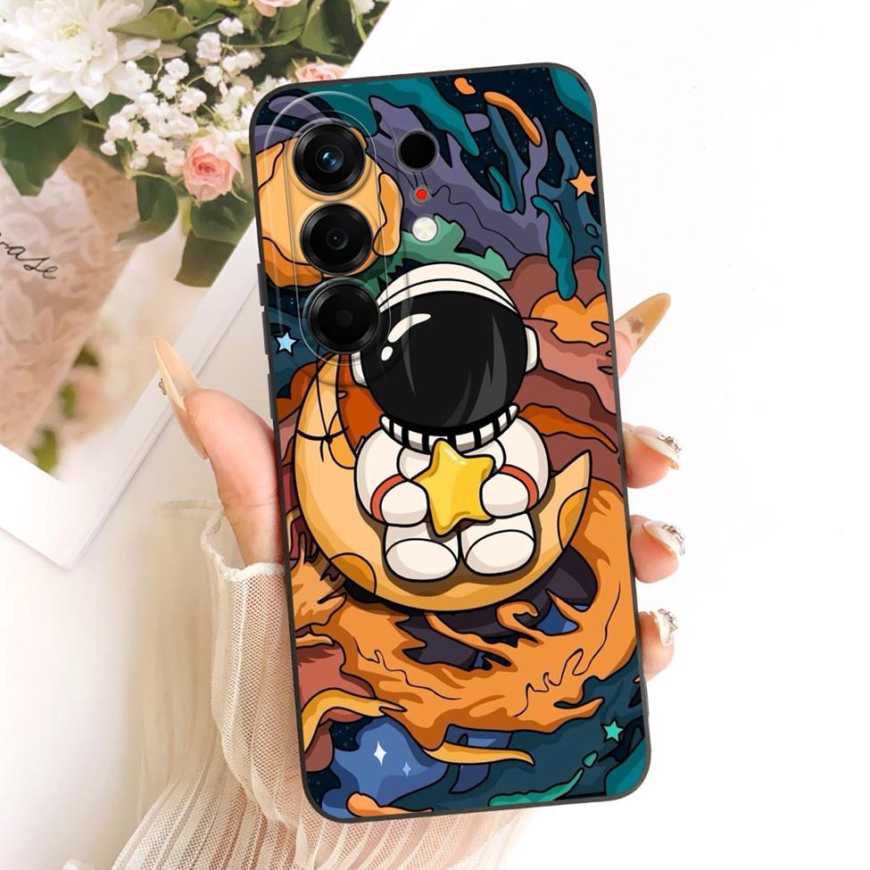 Hülle Für Tecno Camon 50 4G Cover CN5 Luxus Mode Blumen Kawaii Niedlich Bemalt Stoßfest Silikonhülle Für Techno Camon 50 4G