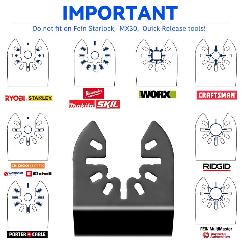 Universal 20-Piece Oscillating Saw Blade Set - Hot Selling