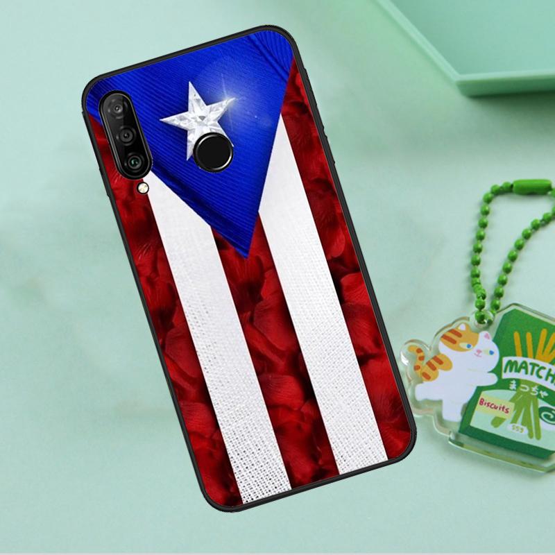 Puerto Rican Flag For Huawei Nova Y90 Y70 Y60 Y61 Y91 Y72 9 10 SE 12i 12s 11i 5T P60 Pro P20 P30 P40 Lite Case