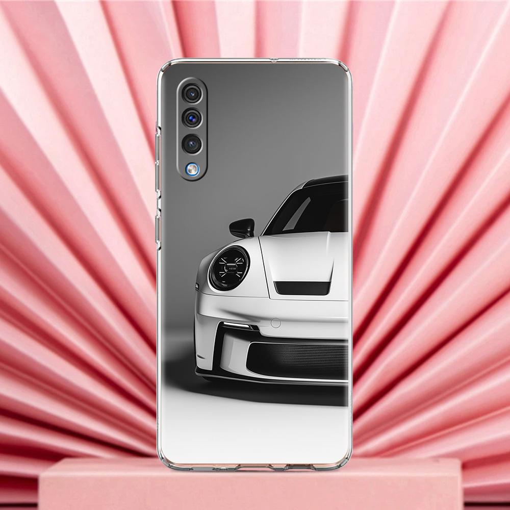 Phone Case For Samsung A56 A36 A26 A24 A16 A14 A12 A32 A50 A70 A20E A22 A40 A34 A54 A42 A52 5G A04s A06 Cover Black White Car