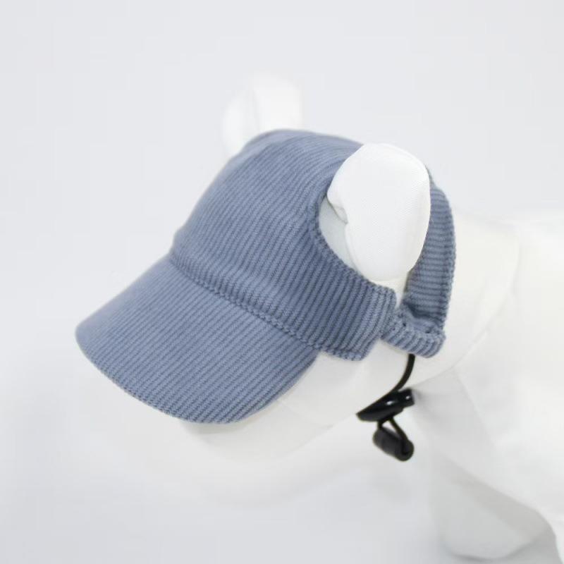 Cappello per Animali Regolabile in Velluto a Coste Cappellino da Baseball per Cani Cappello Parasole Durevole per Cani Piccoli Medi Grandi Golden Retriever Corgi Accessori