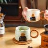 Ceramic mug, heat-resistant coffee cup, cute milk juice cup, couple water cup