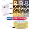 5V COB LED Light Strip Motion Sensor 320LEDs/m 3AAA Battery USB Powered 3MM 5MM 8MM For Cabinet Wardrobe Kitchen Stair Lighting