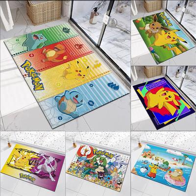 Disney Anime Pokemon Podložka na podlahu Roztomilá Dětský Obývací pokoj Ložnice Koupelna Kuchyně Vstupní rohožky Protiskluzová Domácí dekorace Koberec