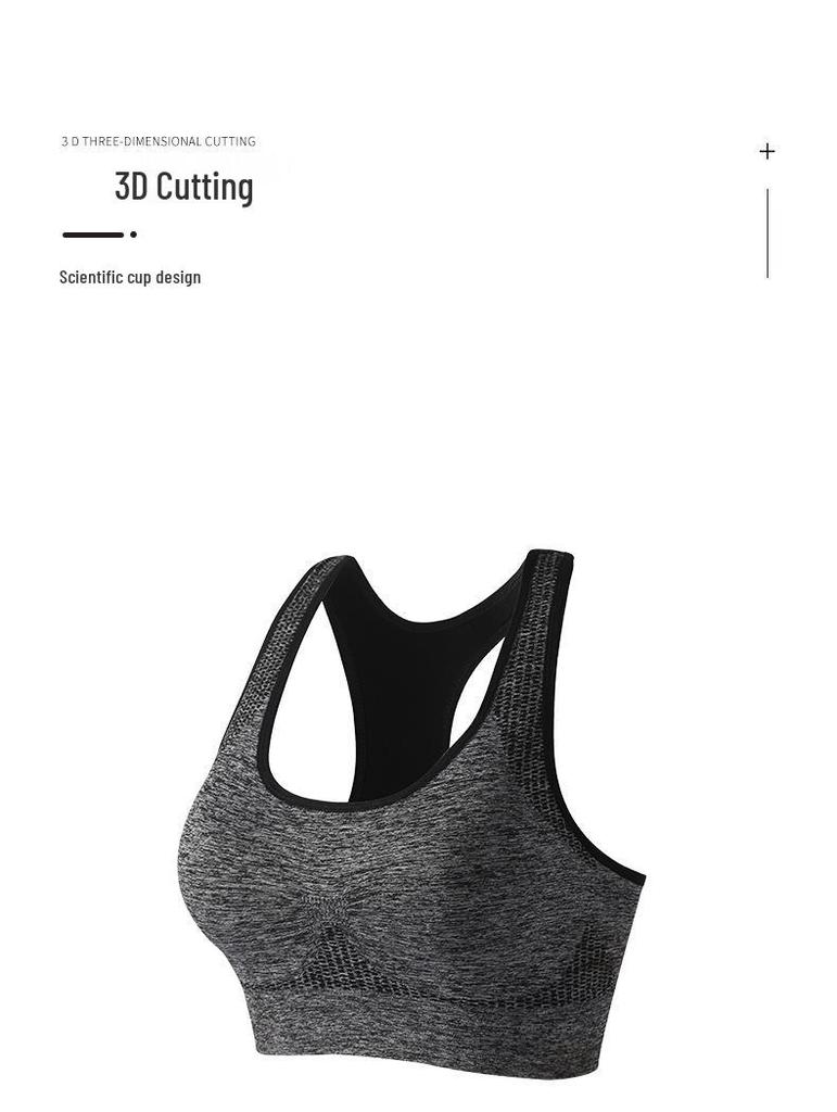 Women's Quick-Dry Shockproof Sports Bra for Running, Yoga, and Fitness - Wire-Free with Anti-Sagging and Beautiful Back Design