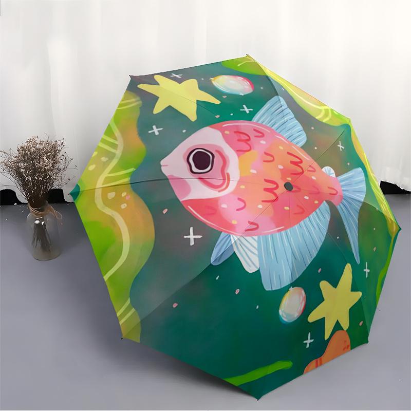 1pc Underwater Fantasy Umbrella That Opens  Closes Automatically  Perfect Gift with a Convenient Folding Mechanism 39