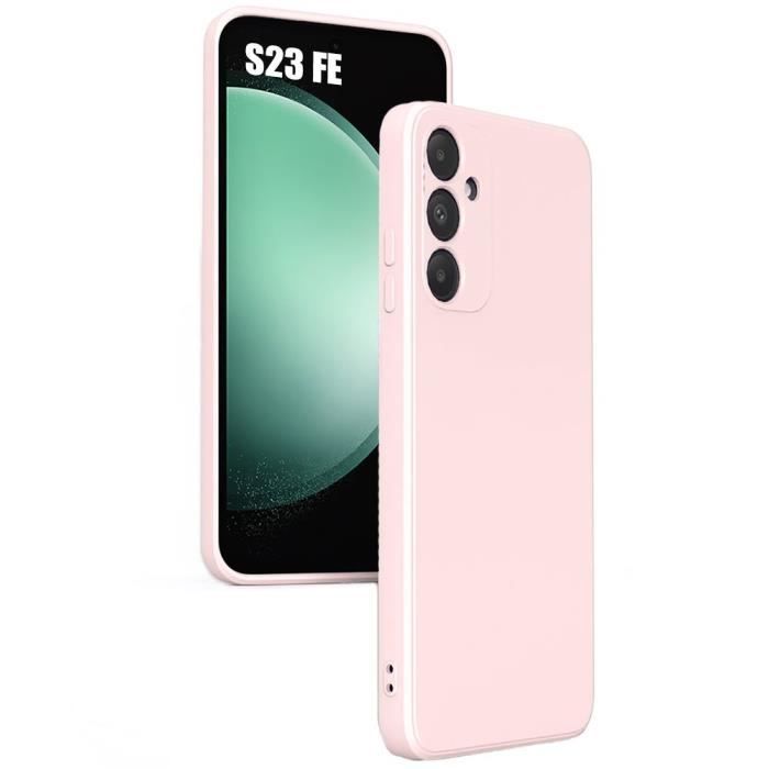 Coque - Samsung - Galaxy S23 FE - Silicone - Antichoc - Léger - Rose Clair