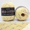 1Roll Milk Cotton Baby Knitting Wool Yarn Thick Fiber Velvet Yarn Hand Knitting Wool Crochet 3 Shares Yarn for DIY Sweat