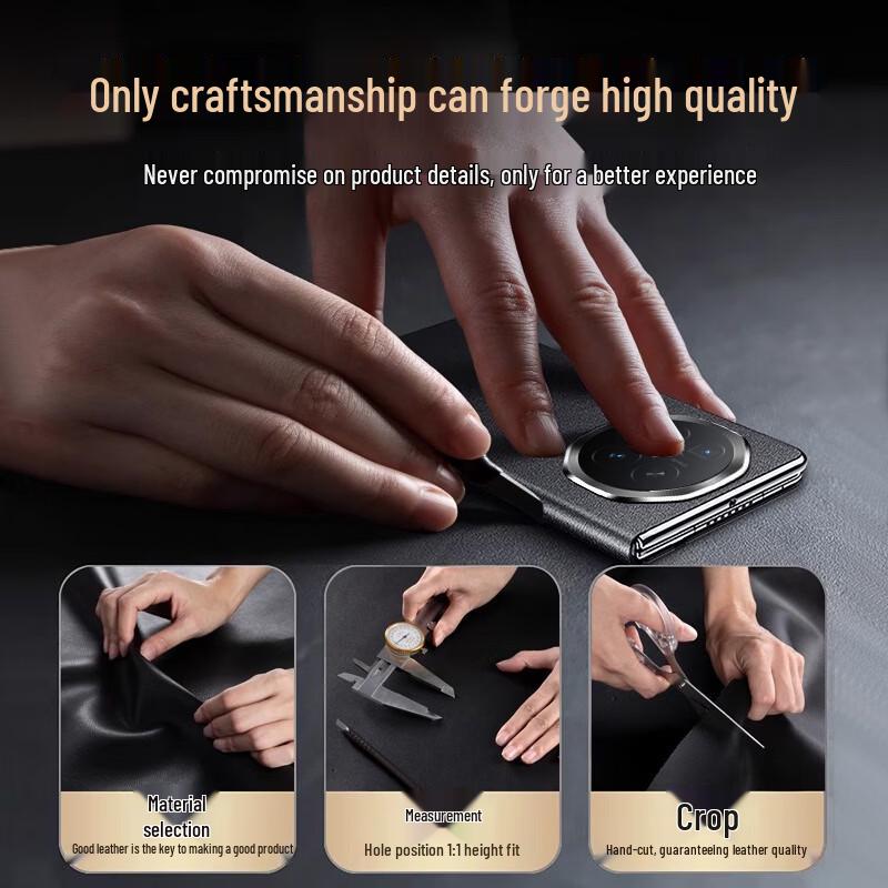 KOOLIFE Echte Leder Smart Window Flip Case für Honor Magic V6