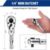 1/4inch Drive Ratcheting Wrench Featuring 72Tooth Mechanism And Reversible Switching For Precise Work Socket Wrench