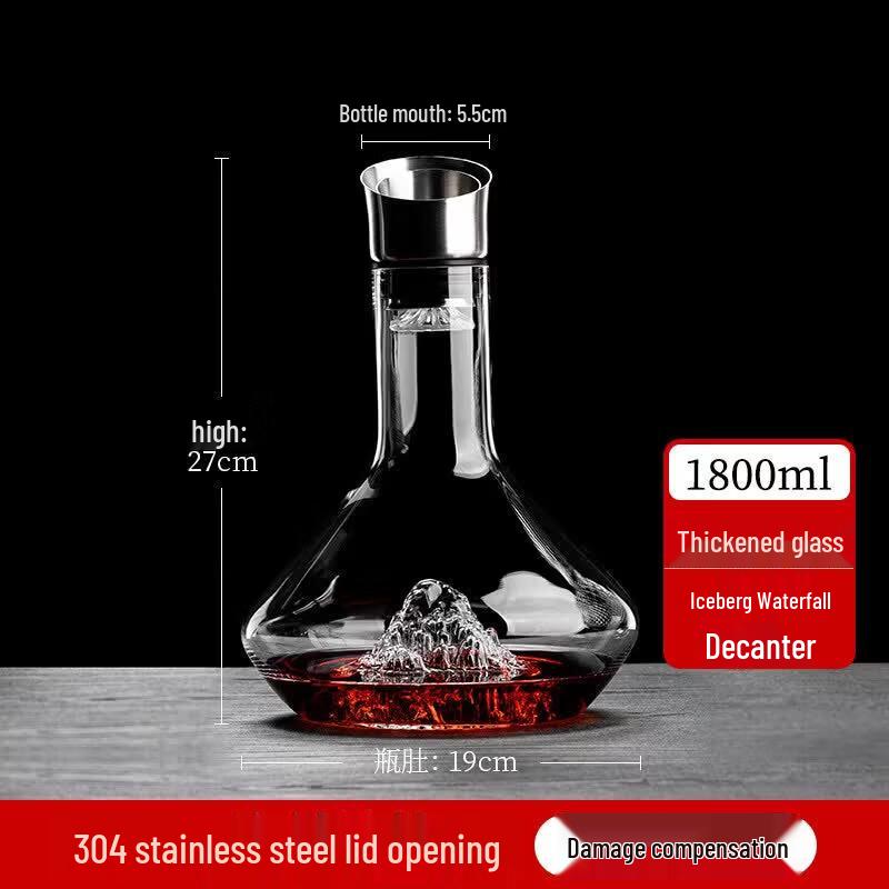 Handmade Crystal Glass Wine Decanter