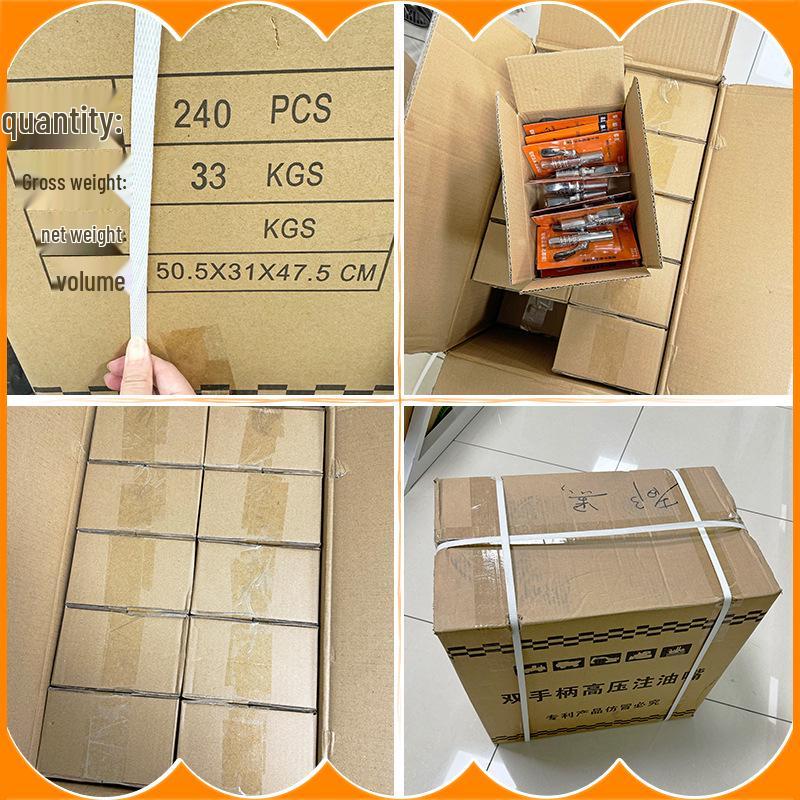 High-Pressure Grease Gun Nozzle with Locking Pliers and Self-Locking Flat Head