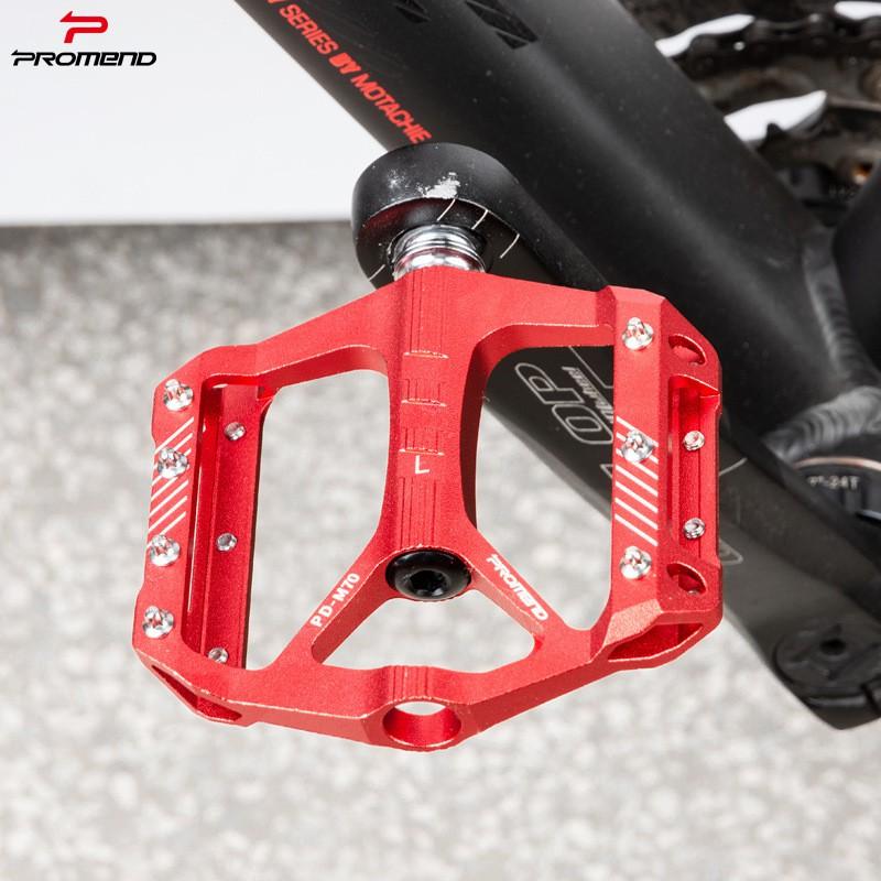 Aluminum Alloy Bicycle Pedals With Sealed Bearings Large Platform Non-Slip Surface Mountain Commuter Bikes