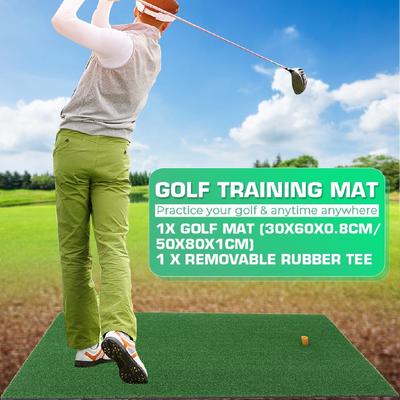 Trainings Schlagpolster Hinterhof Mit Gummi-Tee Outdoor Golf Trainingshilfen Indoor Minigolf Übungsrasenmatte