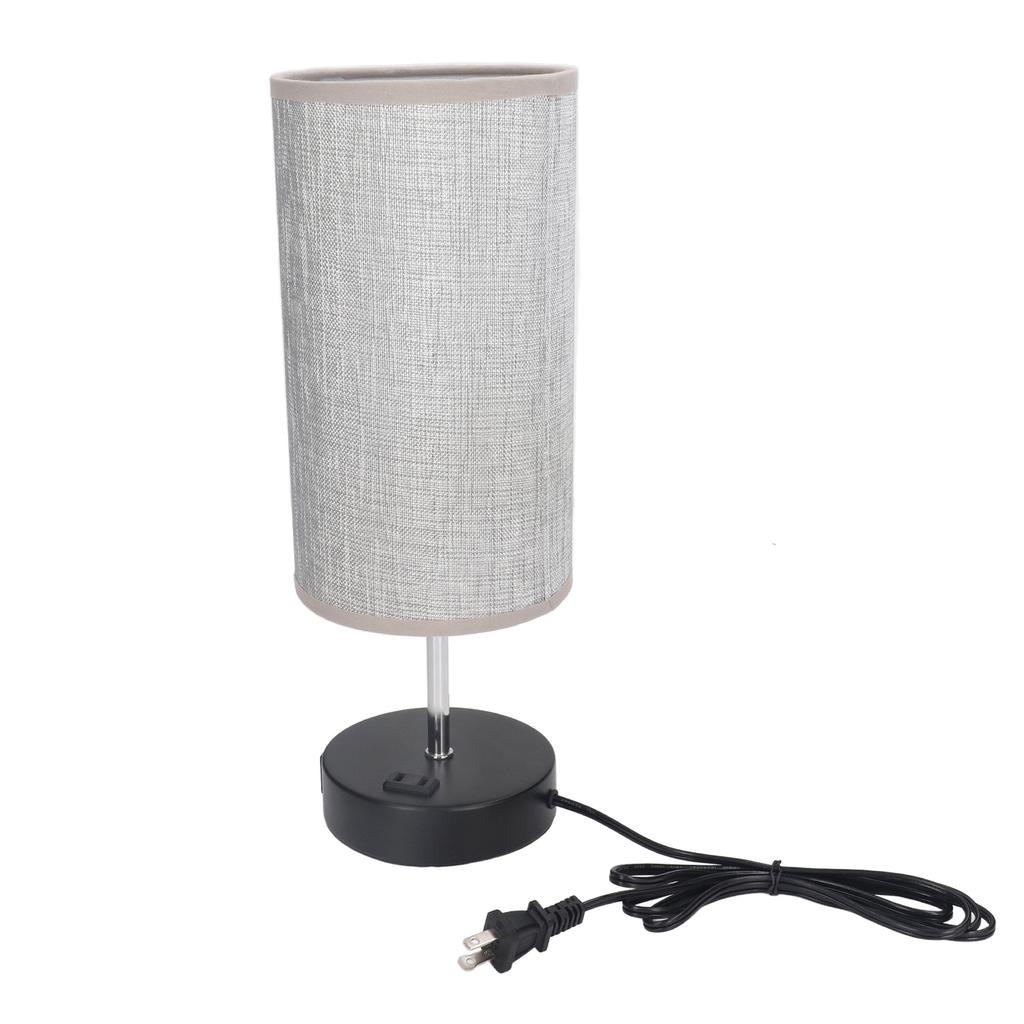 Touch Control Table Nightstand Lamp LED 3 Gear Dimmable 2 USB Ports Bedside Desk Light