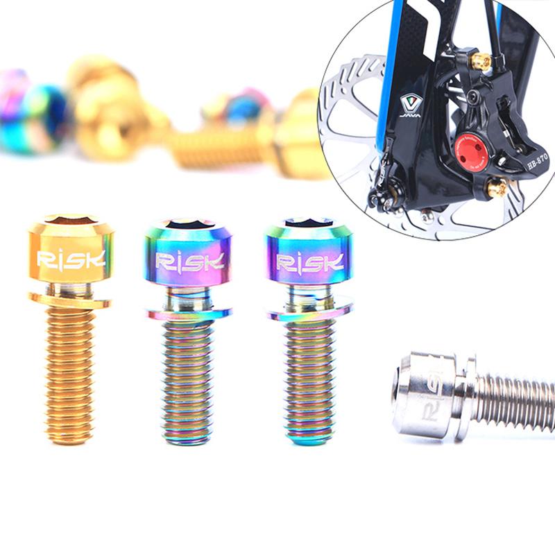 Bicycle Screws M6*18//20mm Disc Brakes Calipers Bolts With Washers For MTB Bike