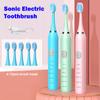 Sonic Electric Toothbrush 5 Mode USB Charger Timer Brush Rechargeable Deep Clean Tooth Brushes Replacement Heads Set For Adults
