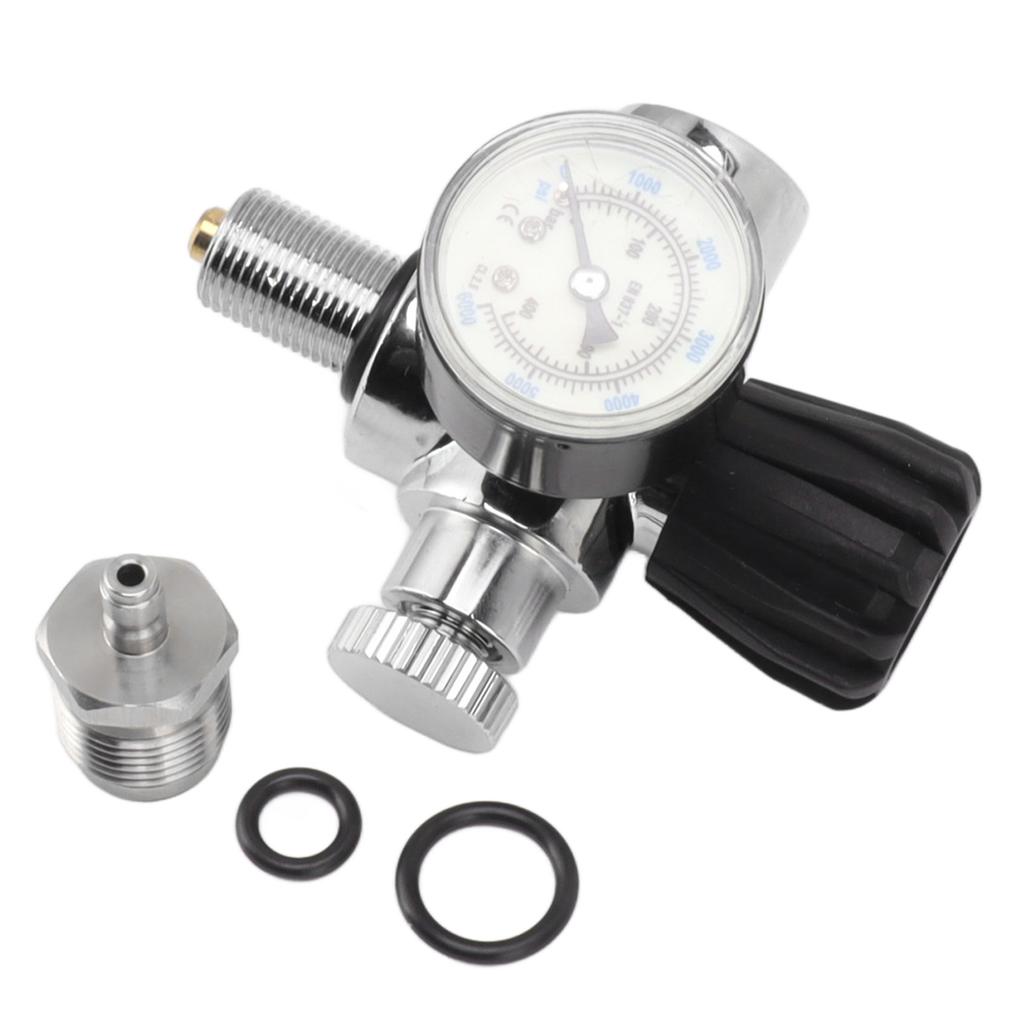 6000psi 400Bar Diving Tank Pressure Gauge M18x1.5 Scuba Diving Tank Pressure Gauge Double Scale Luminous Meter