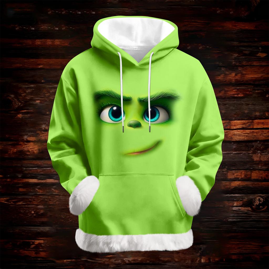 Women's Casual Fashion Print Long Sleeve Hooded Sweatshirt Top