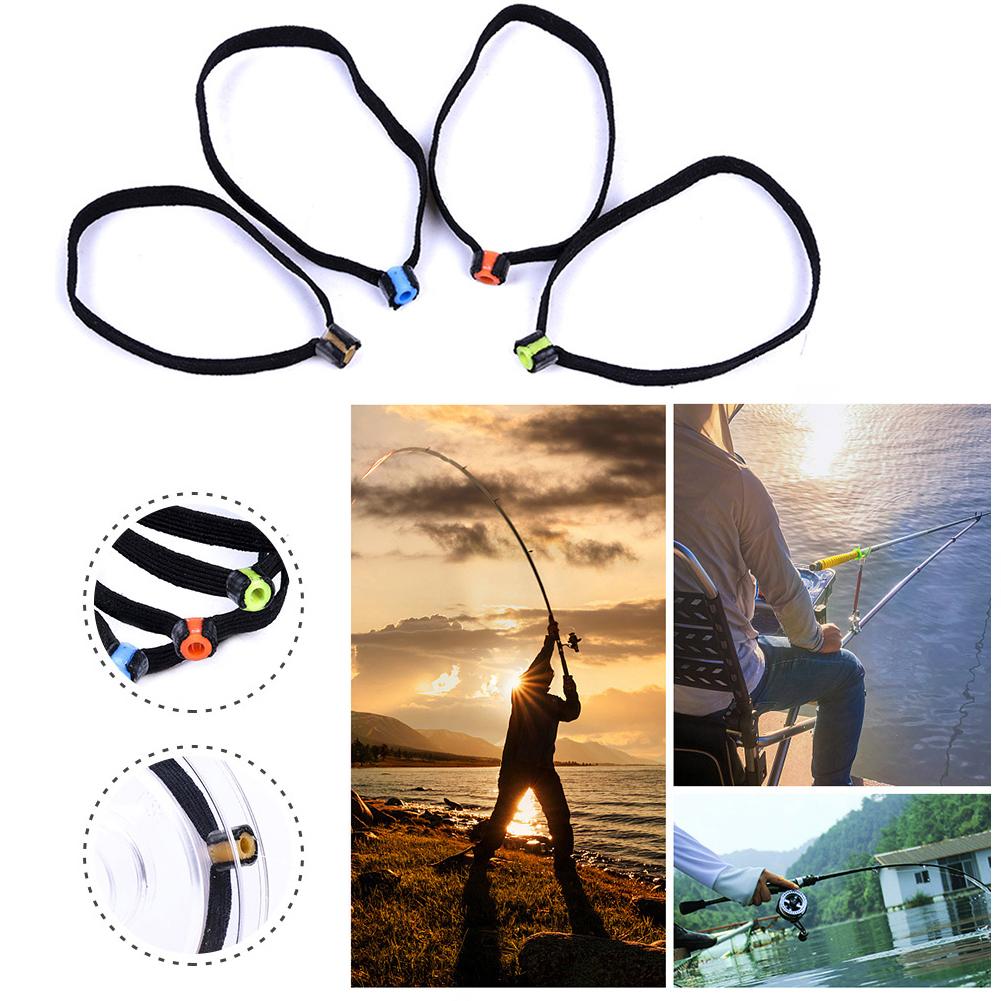 6pcs Tippet Spool Tender Nylon Fly Fishing Tippet Holder Elastic Leading Rope Replacement Tackle Tool Fishing Accessories