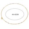 Gold OT Buckle Stainless Steel Necklace - High-End Niche Fashion Design, New European & American Trend, Light Luxury Style.