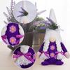 Eye Catching Lavender Gnomes Decors Handcrafts Figures for Spring and Summer